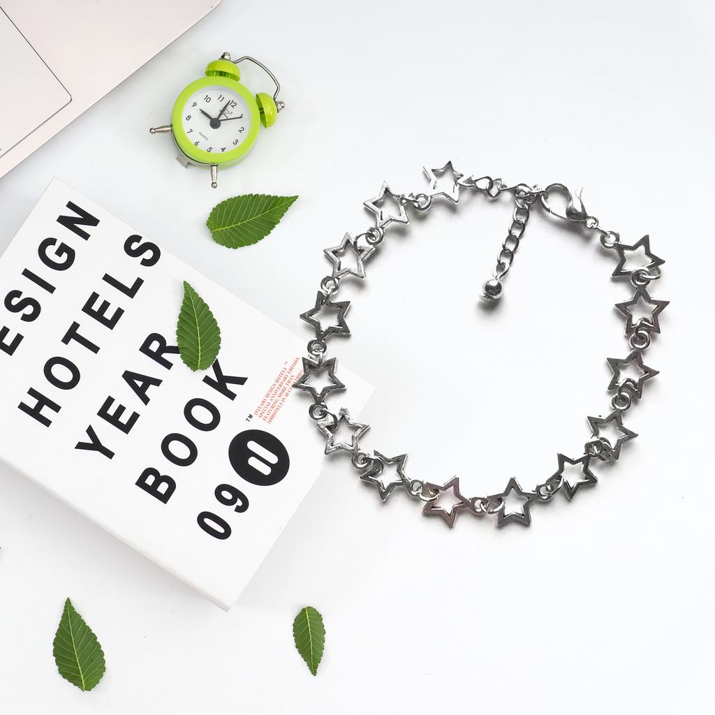 Alloy Material Bracelet Ins Hip-hop Trend Pentagram Sweet Temperament Jewelry