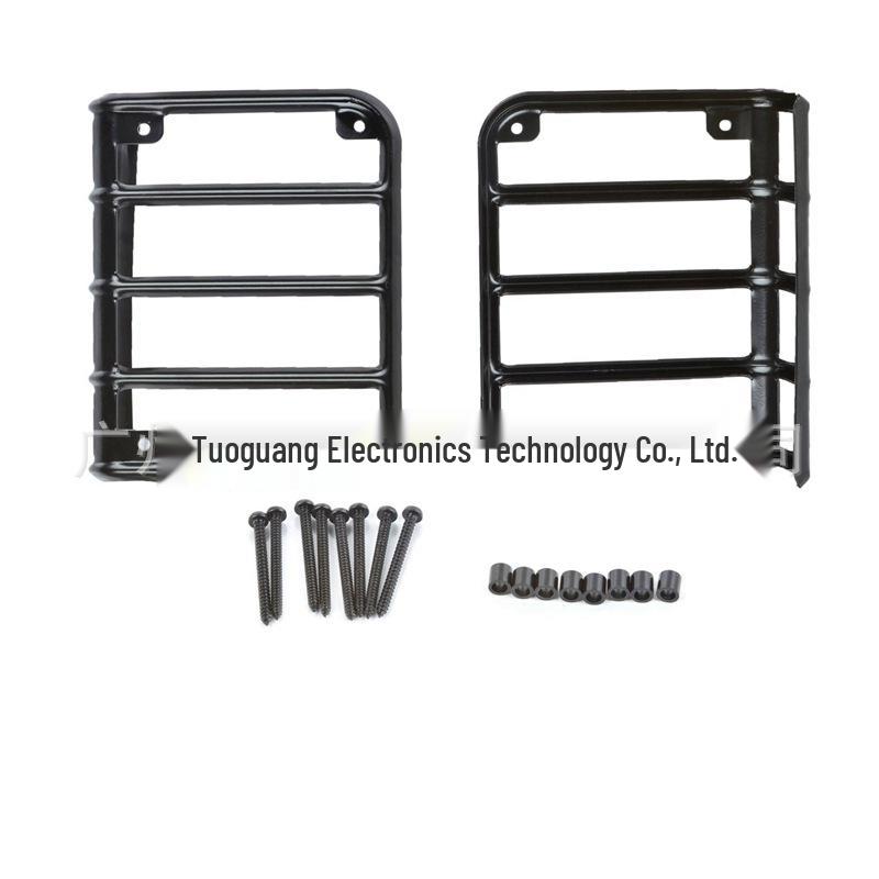 Jeep Wrangler Taillight Protector Guard Frame, Iron Anti-Rust Brake Light Lens