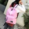 Μοντέρνα casual backpack μονόχρωμη σχολική τσάντα ανδρική και γυναικεία αδιάβροχη πάνινη τσάντα πλάτης ταξιδιού