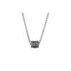 Beaded Waist Lock Necklace Men Necklace Black EGS2977040