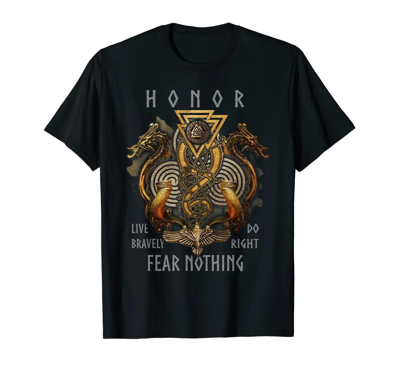 

Norse Valknut Rune Odin Strength Honor Valhalla TShirt 100 Cotton ONeck Summer Short Sleeve Casual Mens Tshirt Size S3XL S