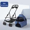 Lightweight and Foldable Pet Stroller for Small Dogs, Cats, and Teddy Bears, Ideal for Outdoor Travel
