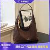 Retro matte Tasche Damen große Kapazität neue Herbst- und Winter-Freizeit-Umhängetasche mit Textur Pendler-Knödeltasche