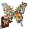 Butterfly Puzzle Wooden Special-Shaped Splicing Toy Decorative Painting Gift Puzzle Decompression Puzzle