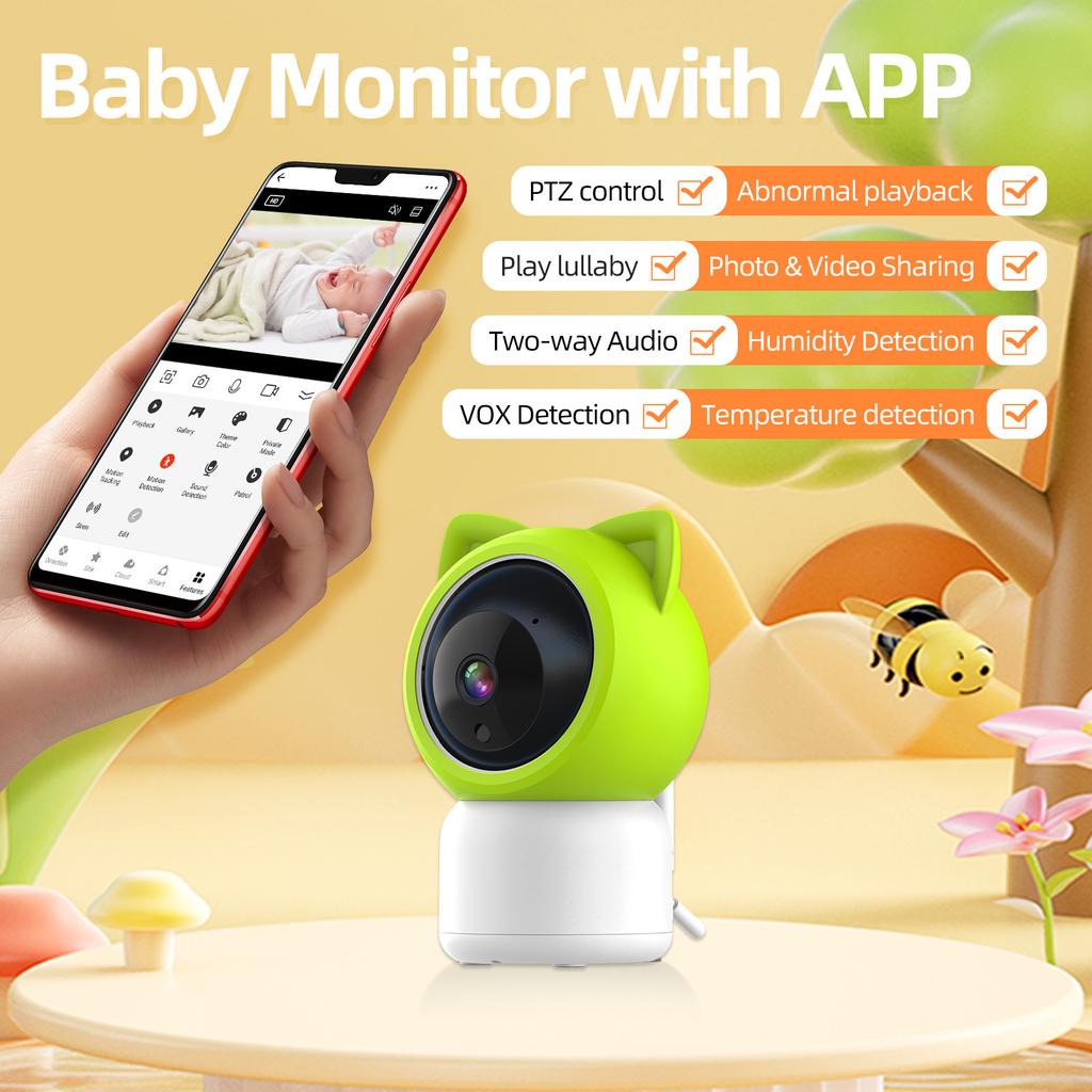 Cameră monitor bebeluș Monitorizare APP îngrijitor bebeluș