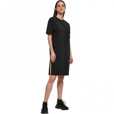 Womens/Ladies Organic Split Hem Oversized T-Shirt Dress