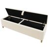 Double Bed Wooden Bed 140×200cm with Bed Bench, Headboard with Storage, LED Lighting and Beige Corduroy Upholstered Backrest, Light Oak (No Mattress)
