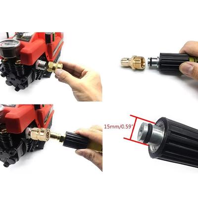 1 Set 3/8 M22 Rohrverbinder für M22 Hochdruckreiniger Adapter-Set Schlauchkupplung M22 14/15mm Schnellverschluss-Kits Wasserauslass-Set