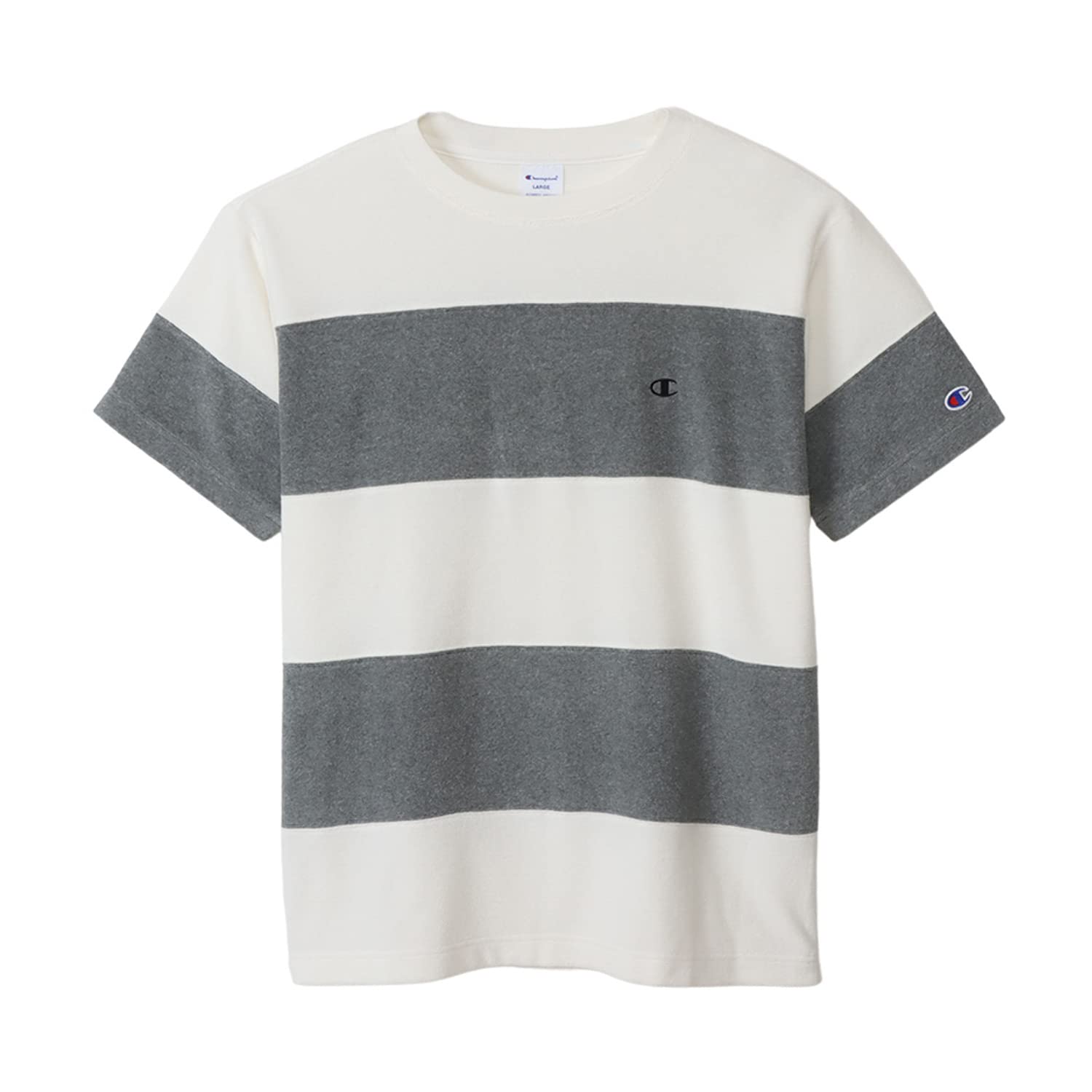 

Champion T-Shirt, Short-Sleeve, Crew Neck, COTTON USA, Single-Logo Embroidery, Panel Short-Sleeve T-Shirt, Basic, C3-X360-010-L белый