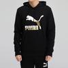 CLASSICS Sweatshirts Men's Black Gold Hooded Moderate Regular 599300-51