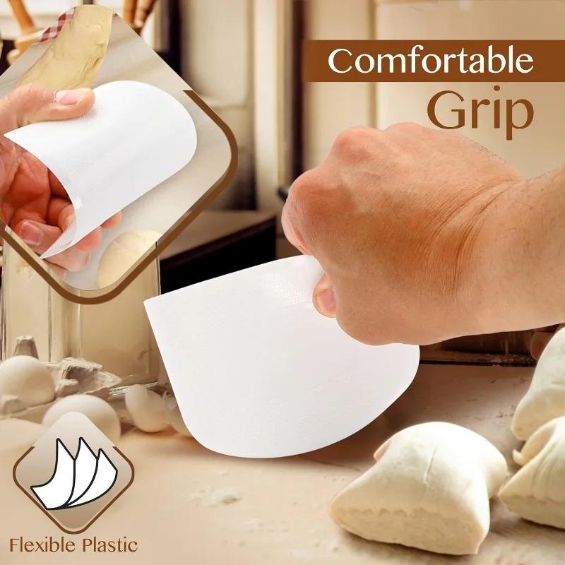 1pc Multifunctional Dough Cutter Bowl Scraper & Cake Cream Spatula Smooth Edge Pastry Bread Kitchen Baking Tool Kit