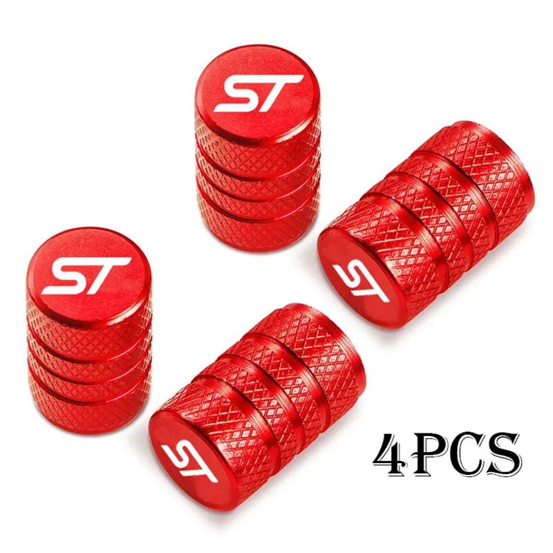 For Ford ST FOCUS 2 3 Mondeo Fiesta Kuga MK2 MK3 MK4 Car Wheel Tire Valve Caps Tyre Stem Covers Airdust Waterproof