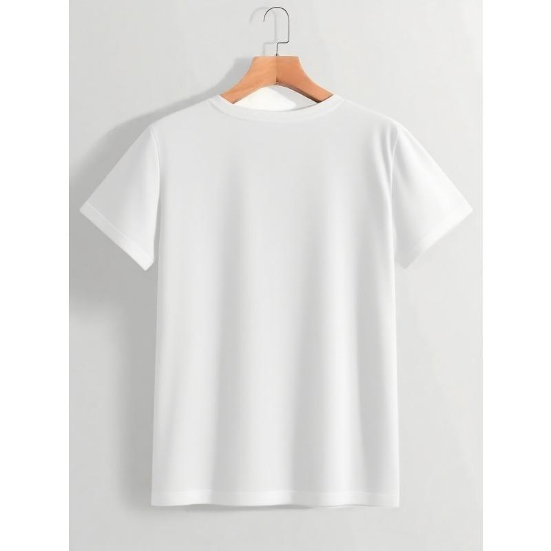 European sizes Men'S Trendy Crew Neck T-shirt | Versatile Short-Sleeved, Suitable for Travel/Summer/Beach