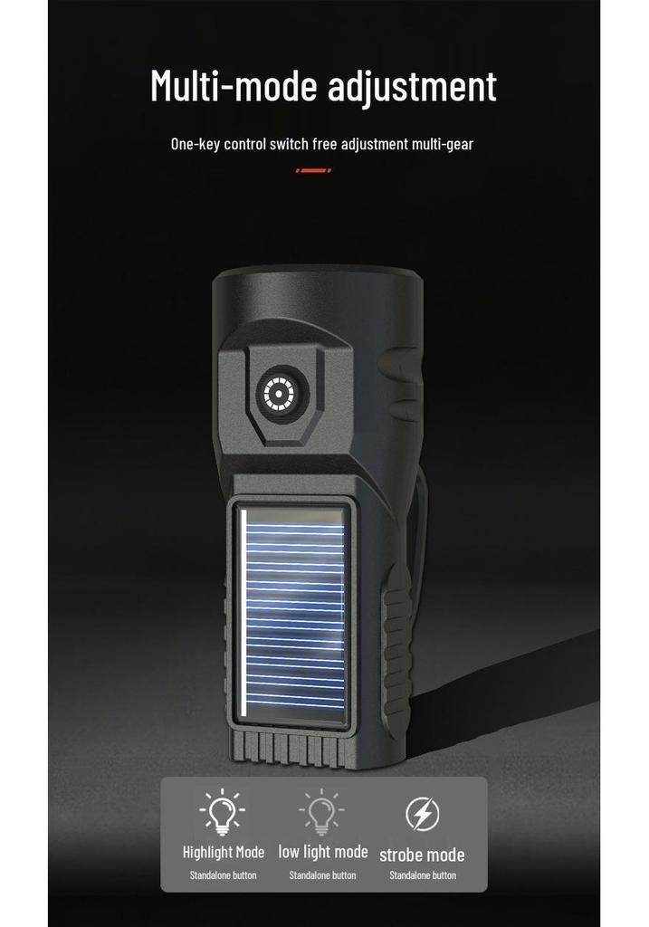 Cross-Border Multifunctional High-Brightness Flashlight & Power Bank for Portable Emergency Exploration