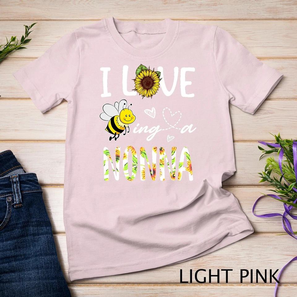 I Love Being A Nonna Sunflower Bee, Mother s Day T-Shirt Unisex T-shirt 8 3XL