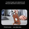 Luxury Crocodile-Patterned Leather Magsafe Case For iPhone 17 16 15 14 13 12 11 Pro Max 17Air With Folding Stand Flannel Lining