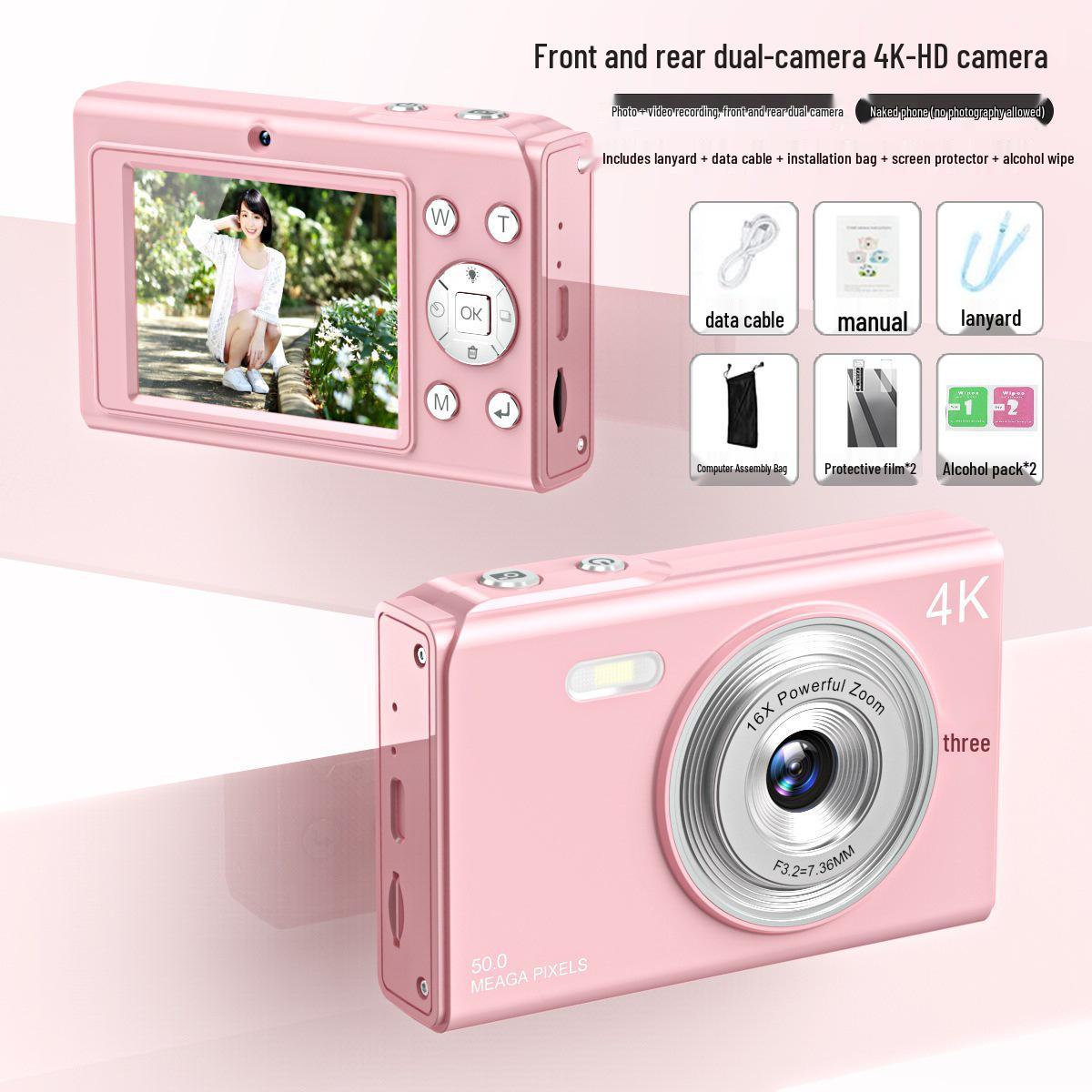 

Student HD Selfie Camera 2.88 - Pearl White & Classic Black