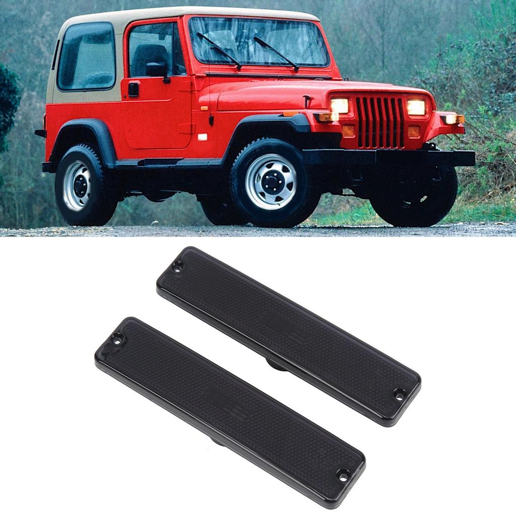 Pair Car Side Marker Light Shade 56001424 Strong Light   Replacement for   YJ 1987‑1995