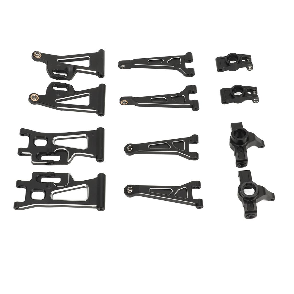 RC Car Suspension Arm Aluminum Alloy Front Rear Suspension Arm Steering Cup Rear Axle Holder Set Upgraded Parts for MJX 14210 14209 1Celsius14 RC Car