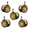 92MF 2.5Inch Office Chair Casters Shock Absorbing Smooth Rollers for Easy Movement