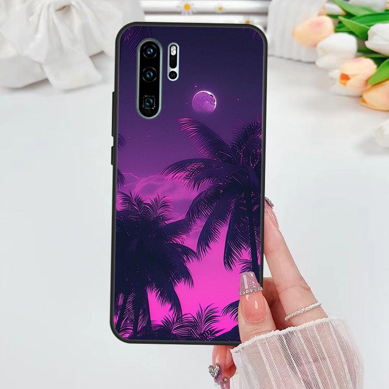 Étui esthétique violet pour Huawei Nova 5T 3i 7i 8i 11i 10 9 SE Y60 Y61 Y70 Y90 P20 P40 Lite P60 P30 Pro Housse