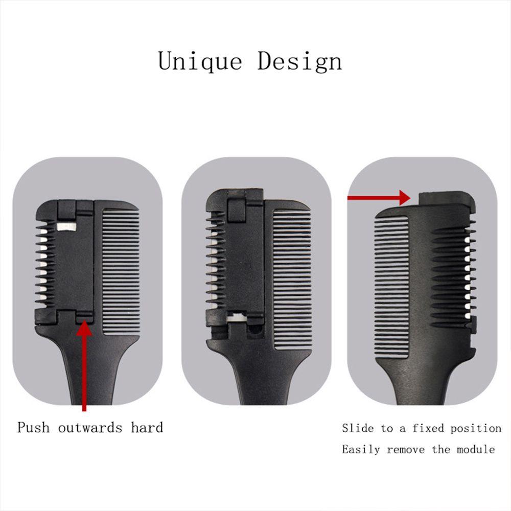 Scissor Hair Salon Hair Cutting Comb Thinning Comb Hair Trimmer with Razor Blades Hairdressing Tool