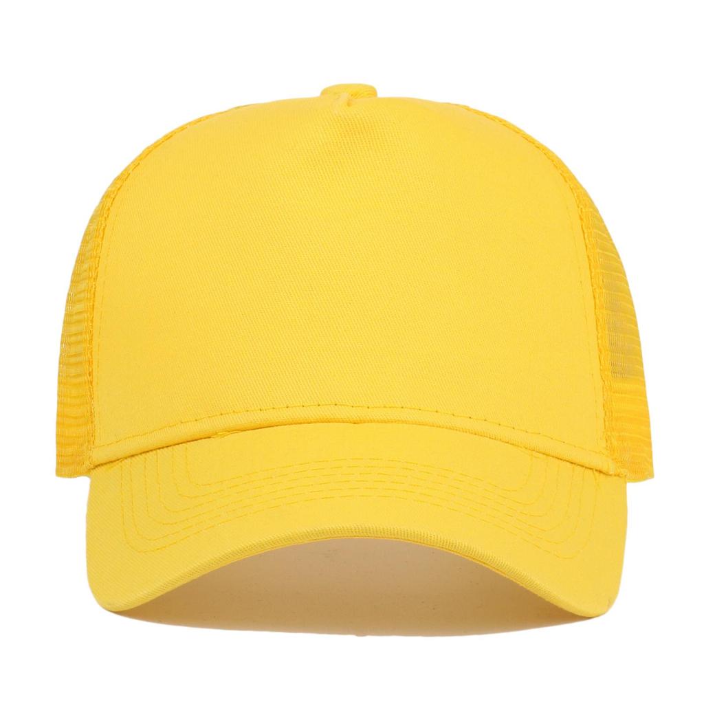 Summer Cotton Mesh Cap: Breathable Sun Protection Baseball & Duckbill Hat for Travel, Work, & Catering.
