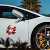 1PC Santa Waving Stickers, 3D Self Adhesive Decorative Stickers for Christmas PVC Car and Window Vinyl