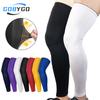 Gobygo 1 szt. Elastyczne Długie Nakolanniki Wsparcie Rzepki Sporty Zewnętrzne Fitness Koszykówka Piłka Nożna Bieganie Kolarstwo Sprzęt Ochronny