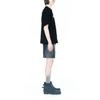 WE11DONE T-Shirts Unisex Black Crew Neck Moderate Straight Fit WD-TT3-22-783-U-BK