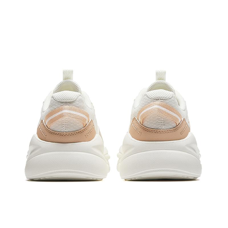 Anta Unruly Series Cushioning Abrasion Resistant Casual Shoes Women's White Milk Brown 922628833-1
