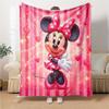 Pink Minnie Mouse Love Blanket Soft Throw Blanket For Home Bedroom Bed Sofa Travel Office Solid Christmas Blanket
