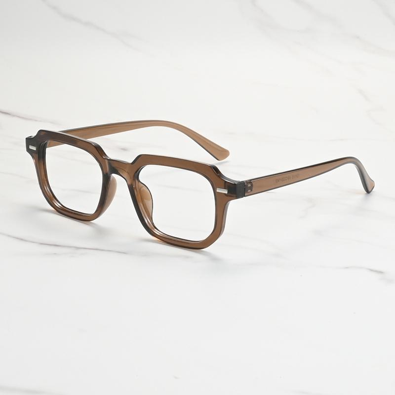 Square Classic Rice Stud Spectacle Frame Men Myopia Glasses Prescription Nearsight Anti Blue Light Women Short Light Eyewear