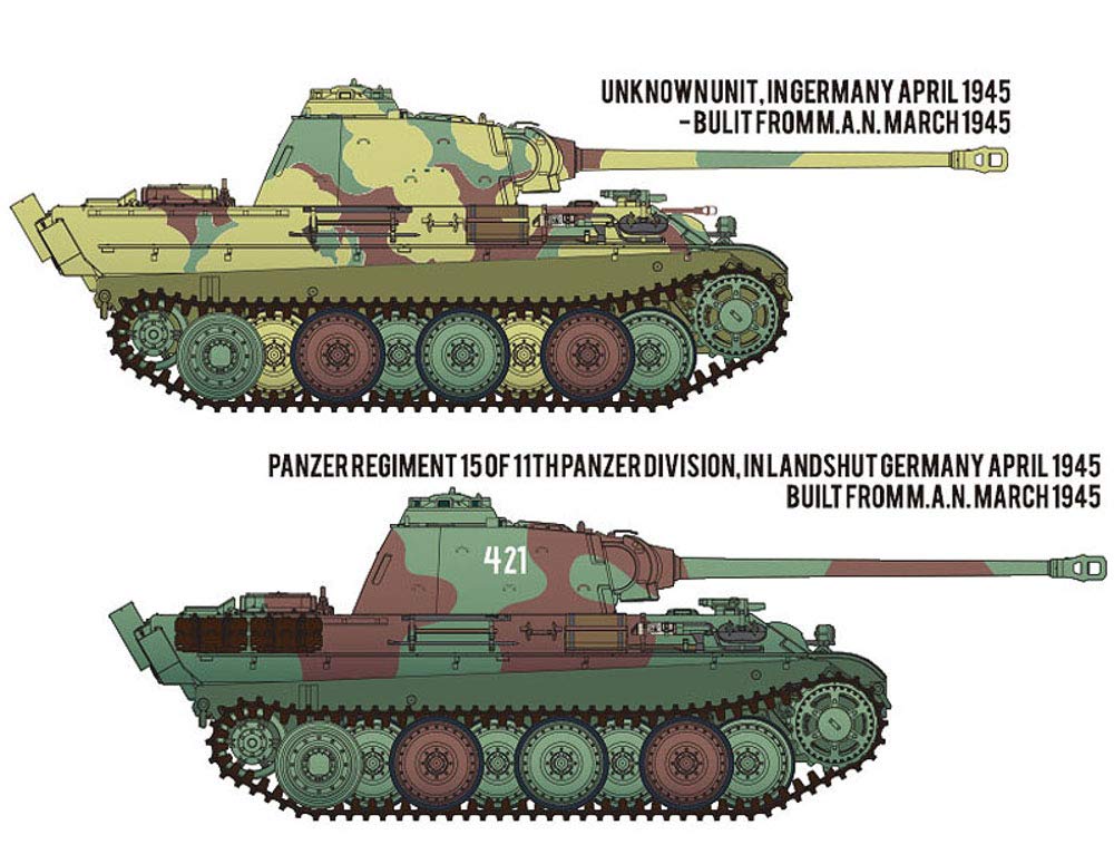 Academy German Panther G Late Production Plastic Model 13523 1/35 Ausf.