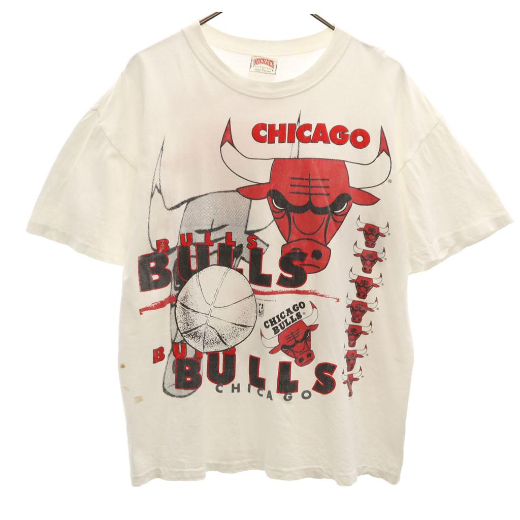 MICHAEL ATHLETIC DEPT 90s Magic Johnson's T NBA Chicago Bulls Short sleeve T-shirt Men's Used