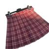 Women's High-Waist Retro Plaid A-Line Pleated Skirt for Spring, Summer, Autumn – Anti-Exposure Short Korean Style