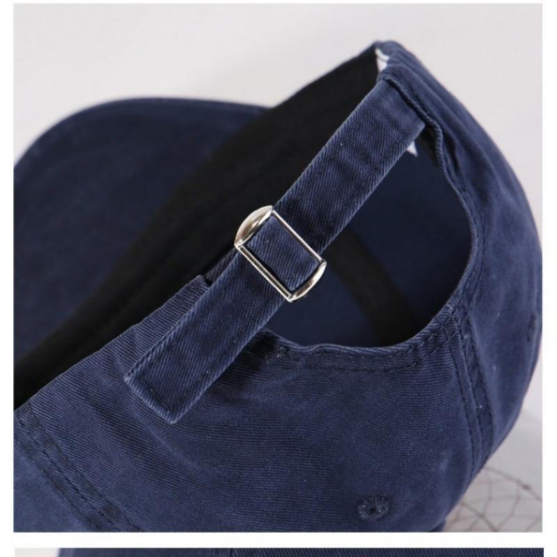 Retro washed hat female alphabet embroidered baseball cap men's casual versatile face cap