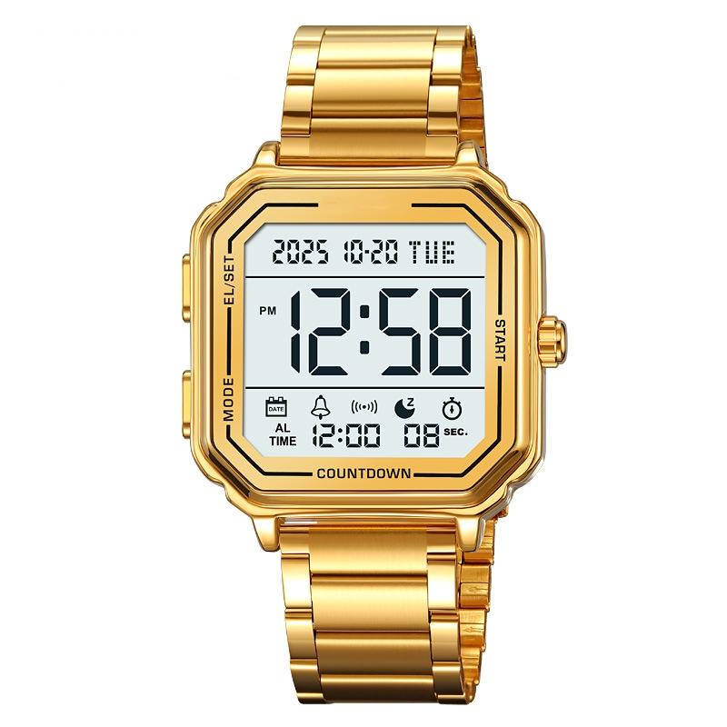 Sport EL Light Casual Watch Chronograph Countdown Stopwatch Digital Wristwatch Mens Clock