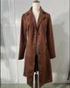 European & American Casual Suede Women's Waist-Cinching Western Jacket