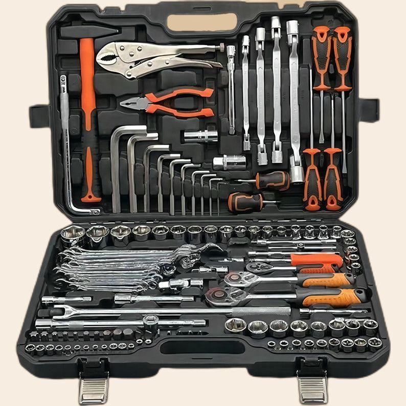 Multifunctional Auto & Motorcycle Repair Tool Set with Ratchet Socket Wrench