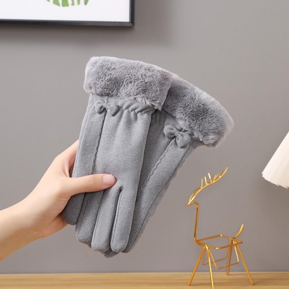 

New Dralon Winter Gloves Touchable Screen Full Finger Driving Mittens Windproof Warm Skiing Gloves for Outdoor Cycling Skiing сірий