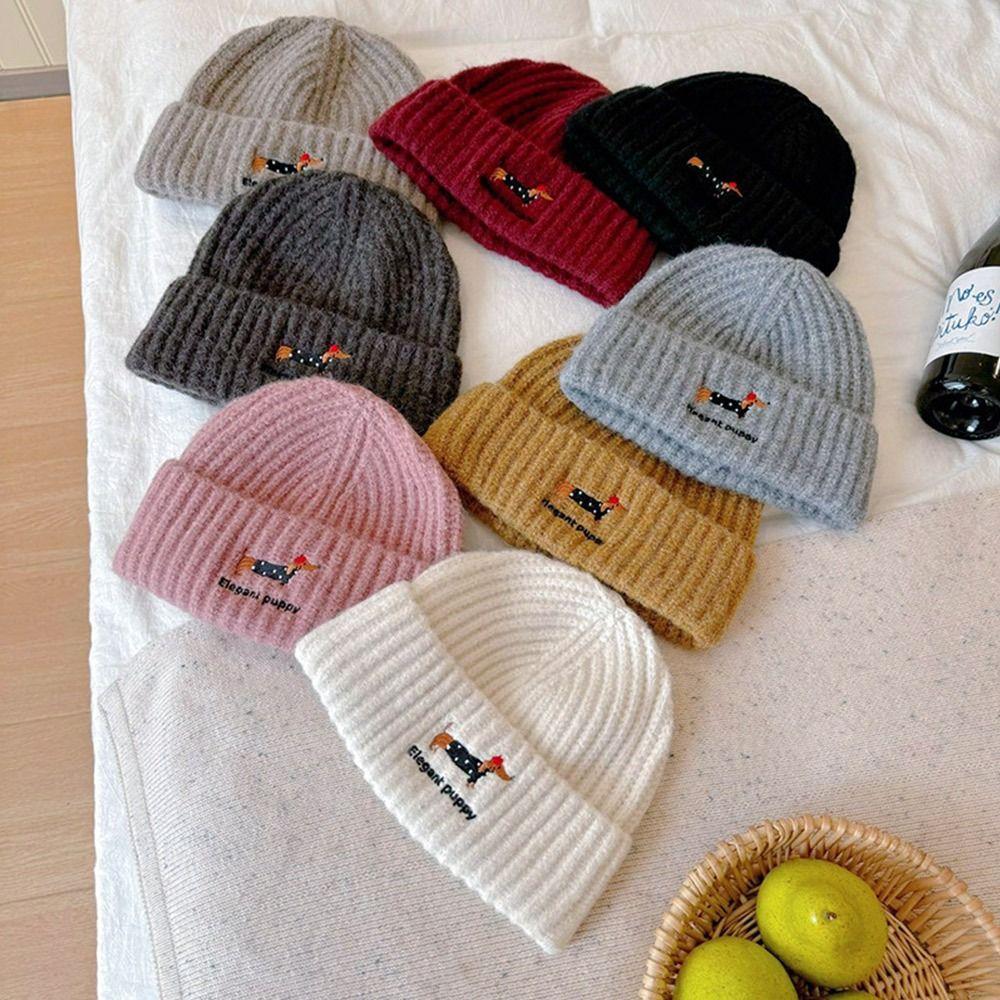 Fashion Warm Winter Hat Ear Protection Thickened Knitted Cap Elastic Casual Beanie Hats Men Women