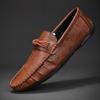 Fashion Men Loafers Shoes Man 2025 Fashion Comfy Slip-on Drive Moccasins Footwear Male Brand Leather Boat Shoes Men Casual Shoes