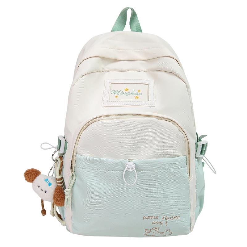 Schoolbag Japanese Campus Style Cute Backpack Large Capacity Junior High School College Student Schoolbag Women's Leisure Travel Lightweight Backpack