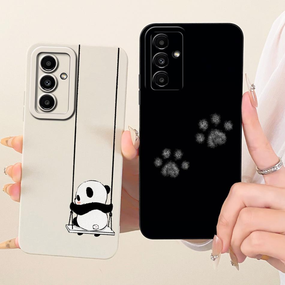 For Samsung Galaxy A05s A05 Cute Cat Flower Cartoon Phone Case For Samsung A05 A 05 05S A05S Shockproof Soft Silicone Cases
