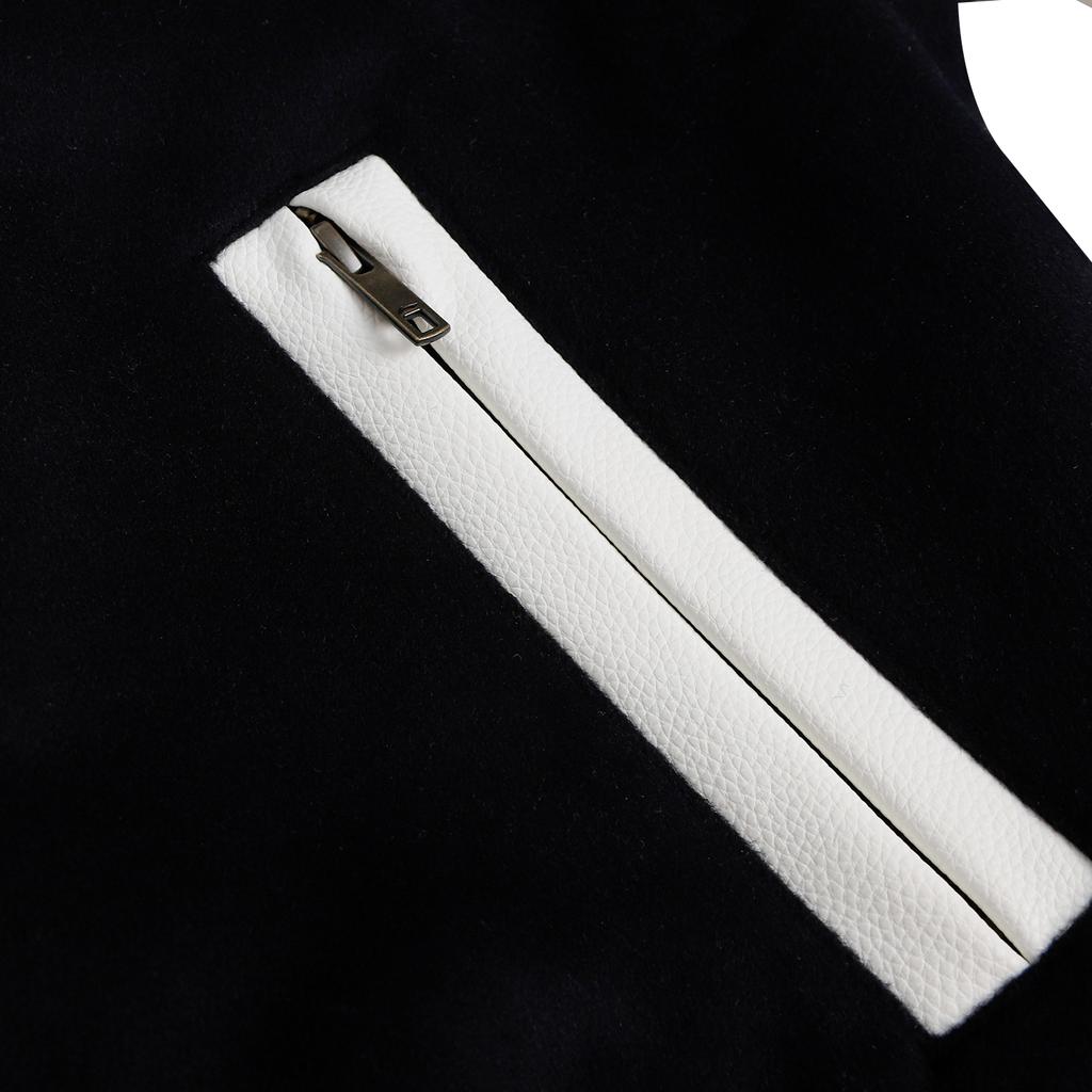 Li Ning Saison 25-26 CBA Guangdong Team Winter Fleece Warm Locker American Style Paar Retro Sportjacke Baseballjacke Unisex Jacken AJMV401-1