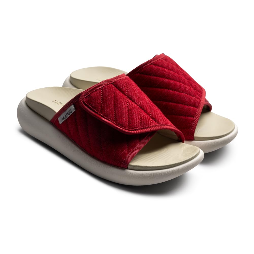 

Официальные шлепанцы Arch Fitter 611 Recovery Fit для восстановления, шлепанцы для опущенных сводов стопы [AKAISHI] (M 23.0-23.5см Красный) Женщины,