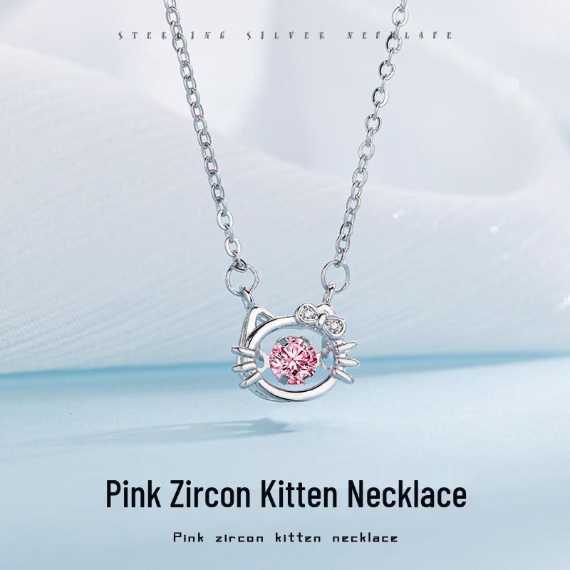 Titanium Steel Tassel Pearl Necklace with Zircon - Women's Luxury Clavicle Chain