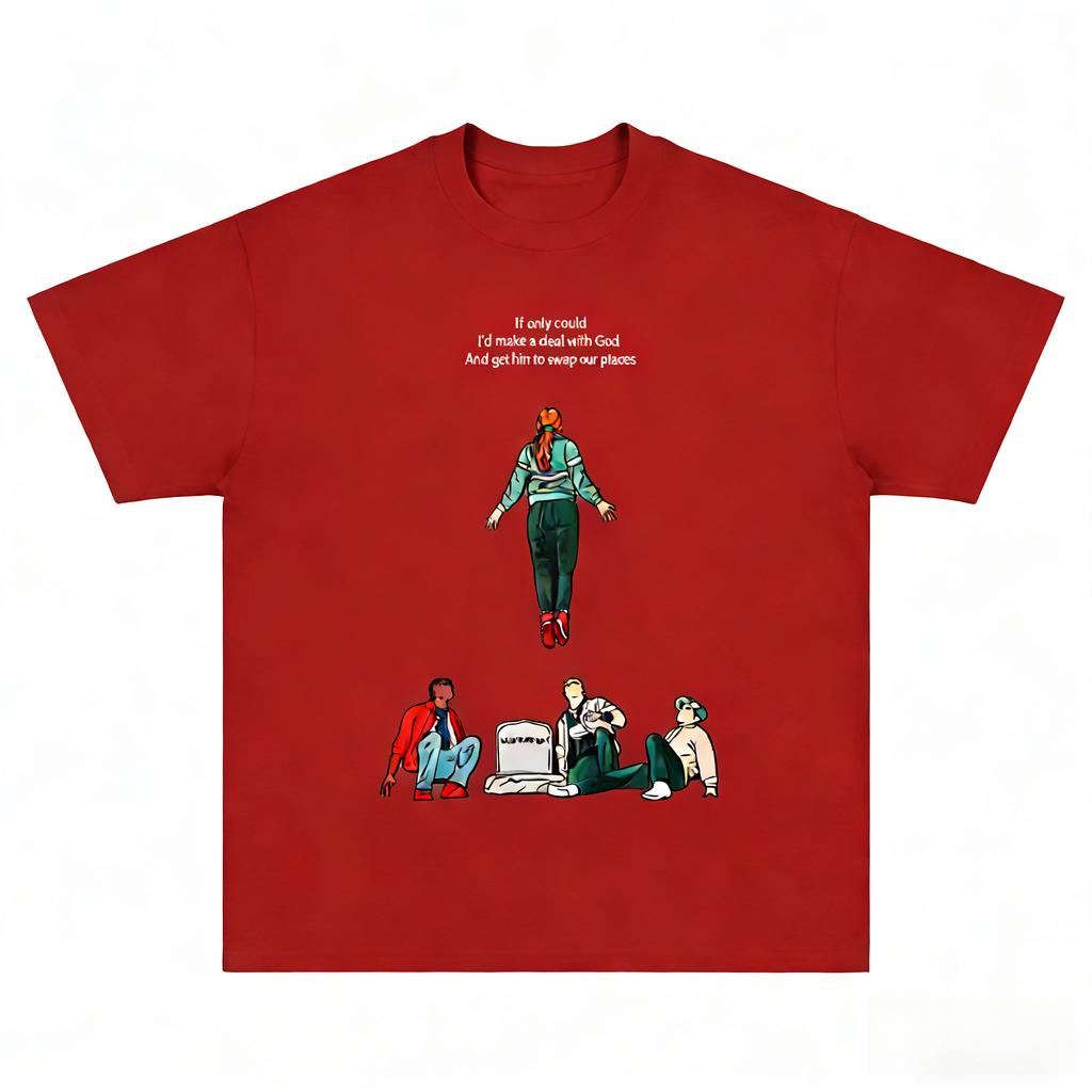 Modisches Retro-T-Shirt aus 100 % Baumwolle für Damen und Herren – Sommer, Herbst, Alltag, Outdoor, Sport, Party, Freizeit, Streetwear, Kurzarm