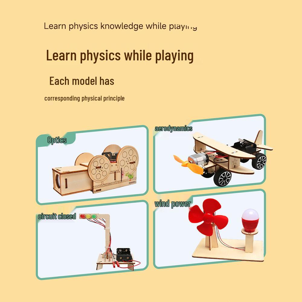 Children's Hand-Crank Generator DIY Kit for Science Experiments